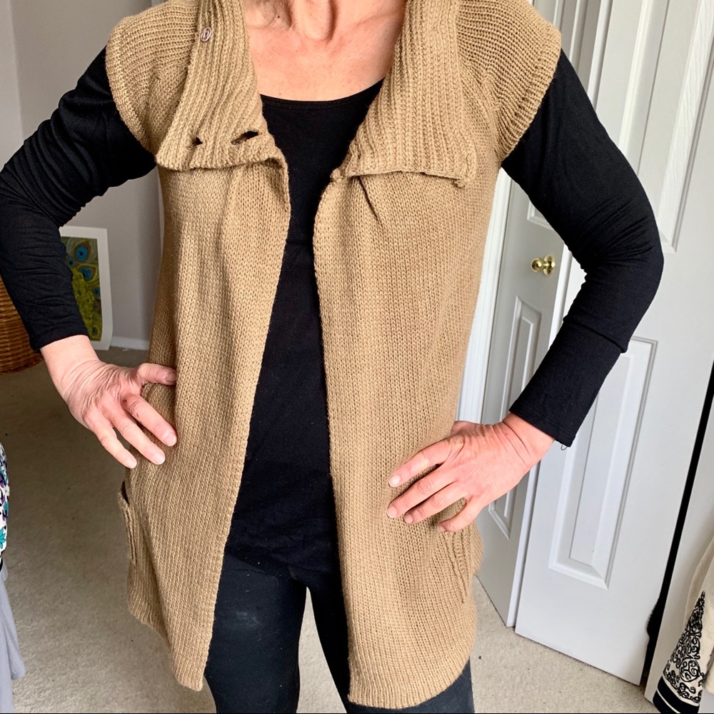 Knitted Cardigan Sweater Vest